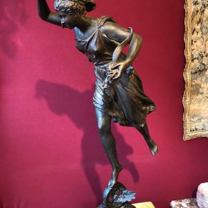 Le sourire de Dame…Fortune-, par Louis Ernest Rancoulet (1842-1915).Bronze vers 1885.