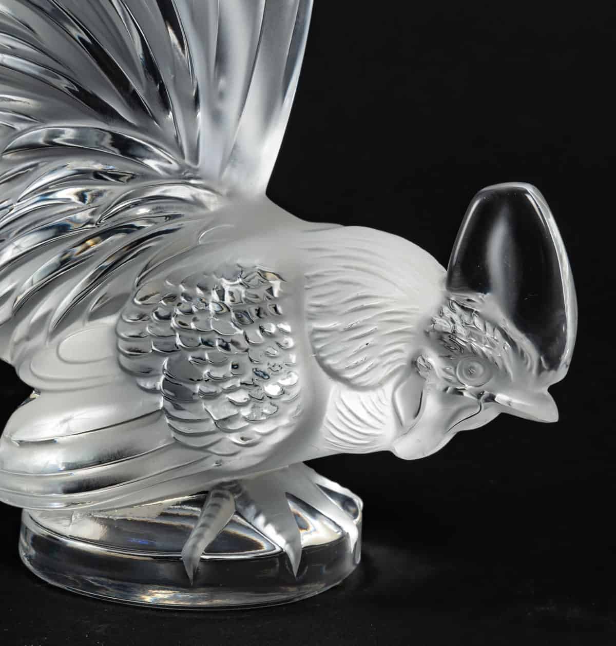 Lalique France Sculpture En Cristal « Coq Nain » – Image 6