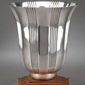 Orfèvre LAPPARRA – Vase en argent massif époque ART DECO