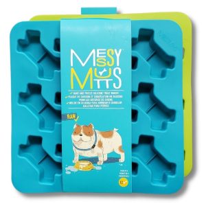 Plaques de Cuisson et Congélation en Silicone pour Gâteries de Chiens, Pqt de 2 – Messy Mutts