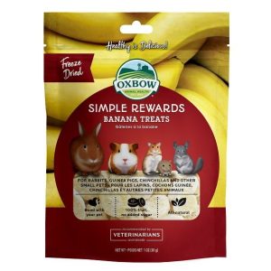 Gâterie de Bananes seché à froid pour rongeurs 30 g – Oxbow