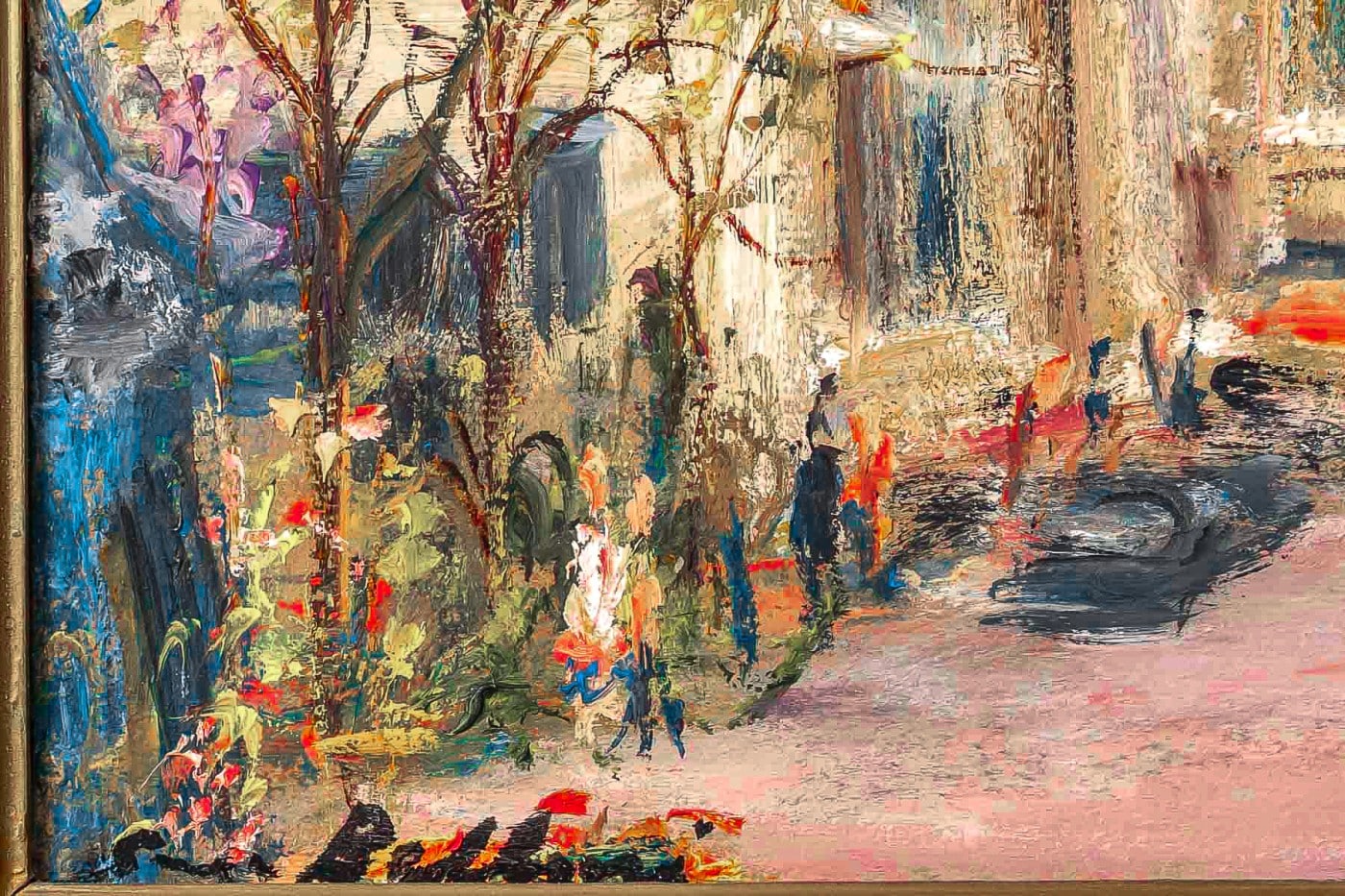 Serge Belloni (1925-2005) – Paris Les Quais aux Fleurs huile sur bois vers 1980 – Image 3