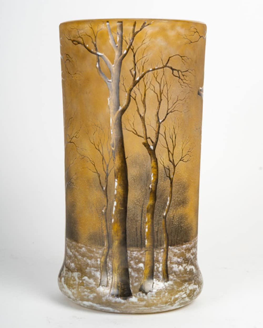 1905 -Daum Nancy :vase « arbres sous la neige « – Image 2