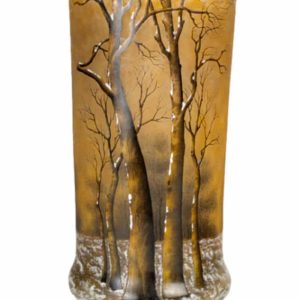 1905 -Daum Nancy :vase « arbres sous la neige « 