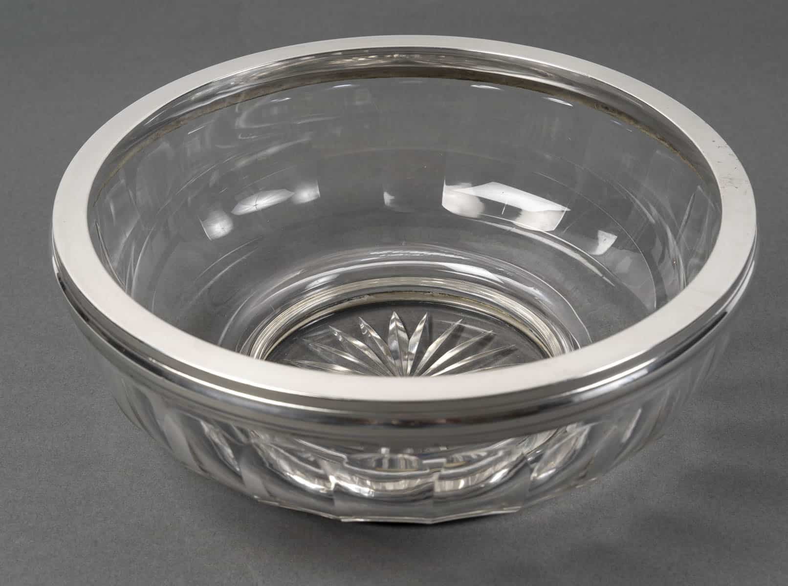 BACCARAT – BOL A CAVIAR EN CRISTAL TAILLE DEUX PIECES XXè ART DECO – Image 2
