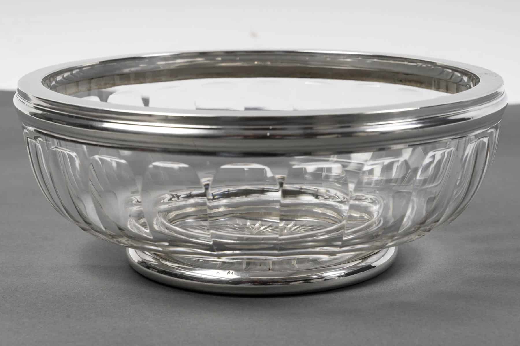 BACCARAT – BOL A CAVIAR EN CRISTAL TAILLE DEUX PIECES XXè ART DECO – Image 4