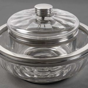 BACCARAT – BOL A CAVIAR EN CRISTAL TAILLE DEUX PIECES XXè ART DECO