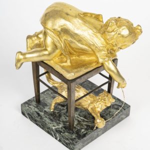 Une sculpture en bronze doré, LOUIS OURY