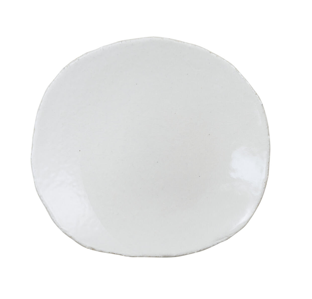 Assiette Blanche Grès Émaillé S WABI | Jars Céramistes