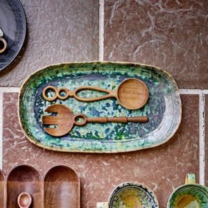 Assiette de Service en Grès MILANI | Bloomingville