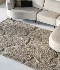 Tapis en Laine Taupe KALA, Différentes Tailles | By Boo