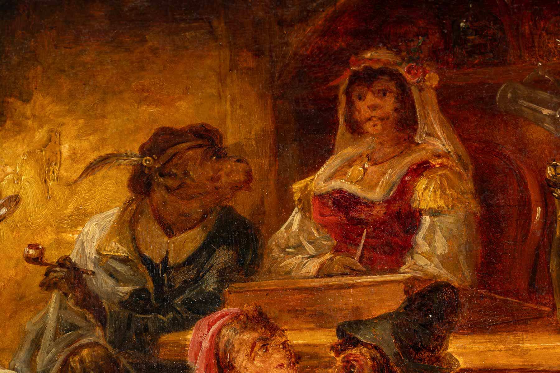 Zacharie Noterman (1820-1890) La Taverne des Singes huile sur bois vers 1860 – Image 5