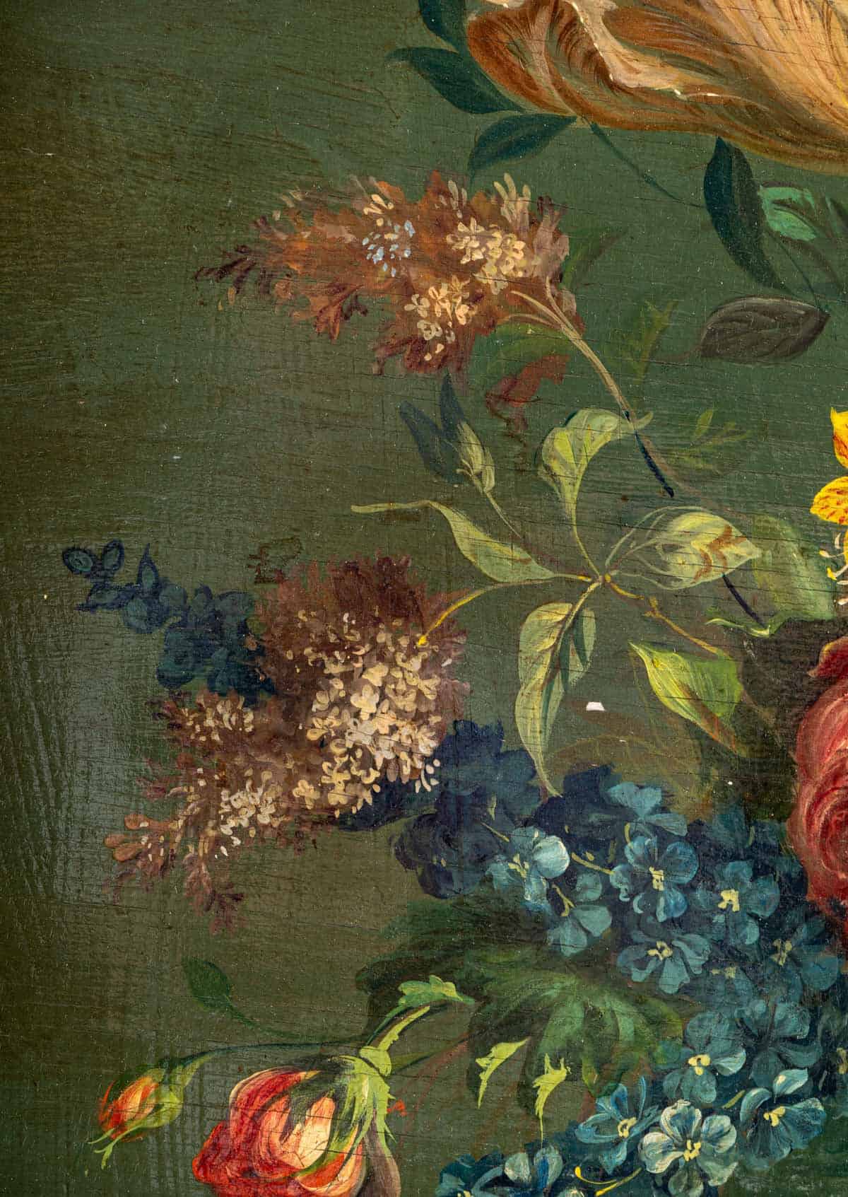 Bouquet de Fleurs sur un Entablement en Pierre huile sur panneau vers vers 1880-1890 – Image 8