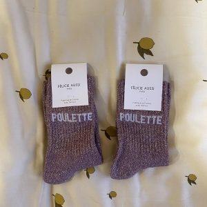 Chaussettes Pailletées Poulette, Différentes Tailles | Félicie Aussi
