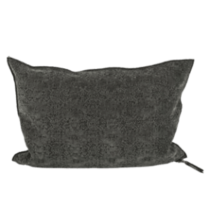 Coussin JACQUARD Charbon, Différentes Tailles | Maison de Vacances