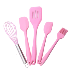 Kit Ustensiles de Cuisine en Silicone 5 Pièces