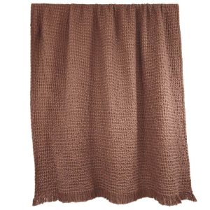 Plaid/Couvre-lit Coton Mocaccino TEMPO, Différentes Tailles | Haomy