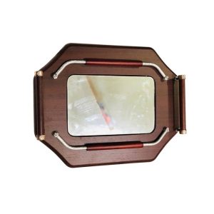 Plateau en Bois avec Fond Miroir