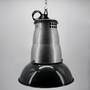 Suspension industrielle émaillée noire