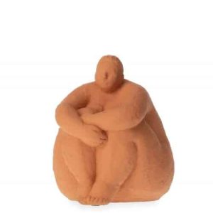 Statue Sumette Assise Terracotta | Jolies Trouvailles