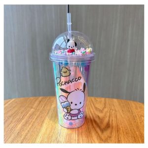 Tasse à Paille En Plastique De Dessin