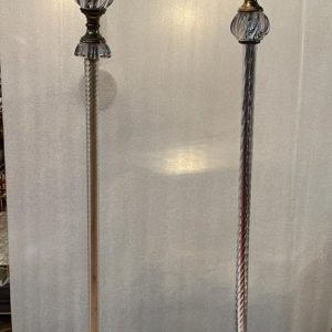 1950/70 Lampadaires Similaires Cristal Et Laiton Saint Louis