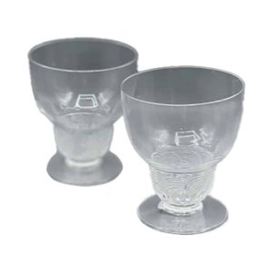 René Lalique : Série de 5 verres « Padoue » 1930