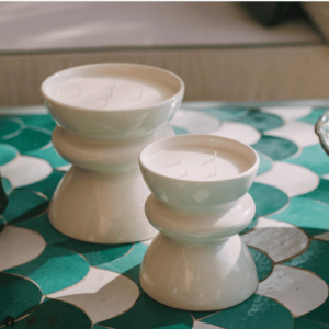 Bougie TamTam Blanche, différentes tailles | Côté bougie