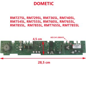 Panneau de commande AES 241.280410 pour RM7275L, RM7295L, RM7365L, RM7405L, RM7545L, RM7555L, RM7605L, RM7655L, RM7855L, RM7855L, RMT7655L, RMT7855L par Dometic