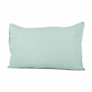 Housse Coussin Lin Céladon VITI, Différentes Tailles | Haomy