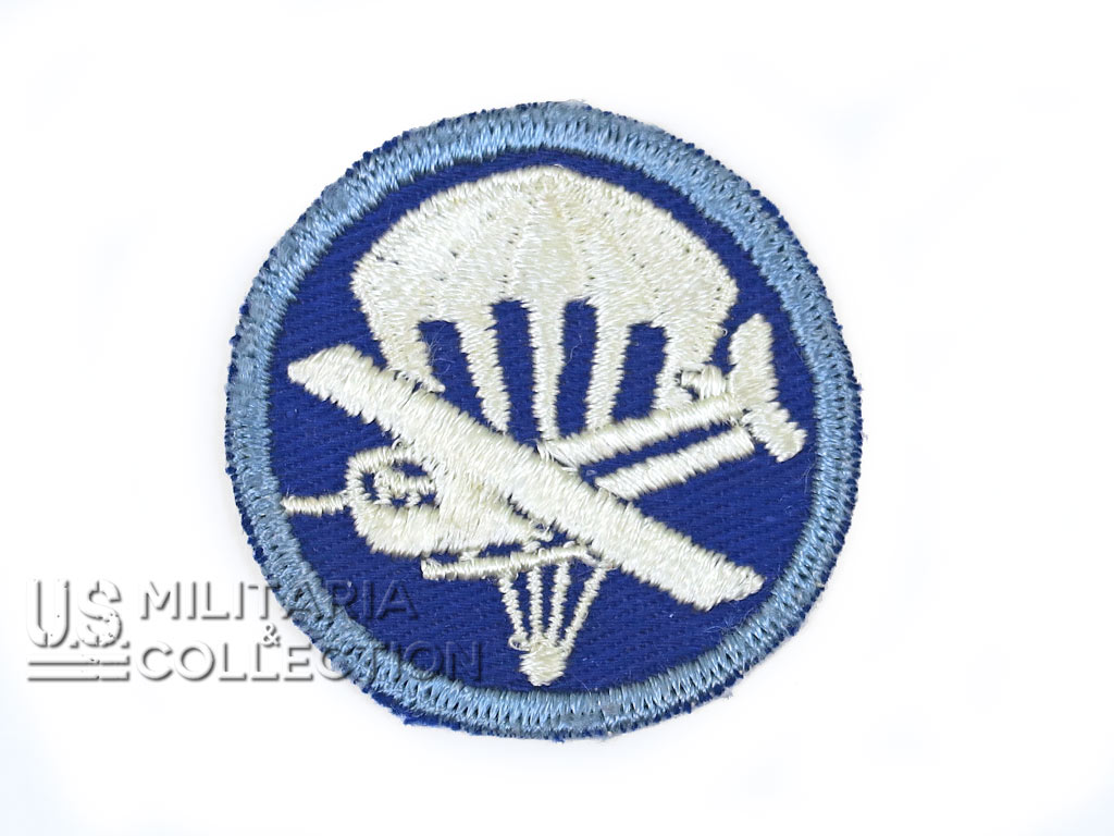Insigne de Calot Parachutiste/Glider, 1er type, sergé/dos en gaze