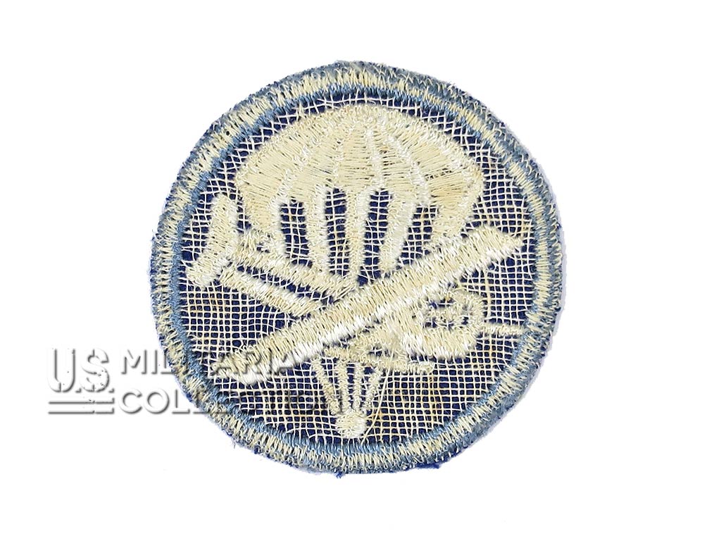 Insigne de Calot Parachutiste/Glider, 1er type, sergé/dos en gaze – Image 2