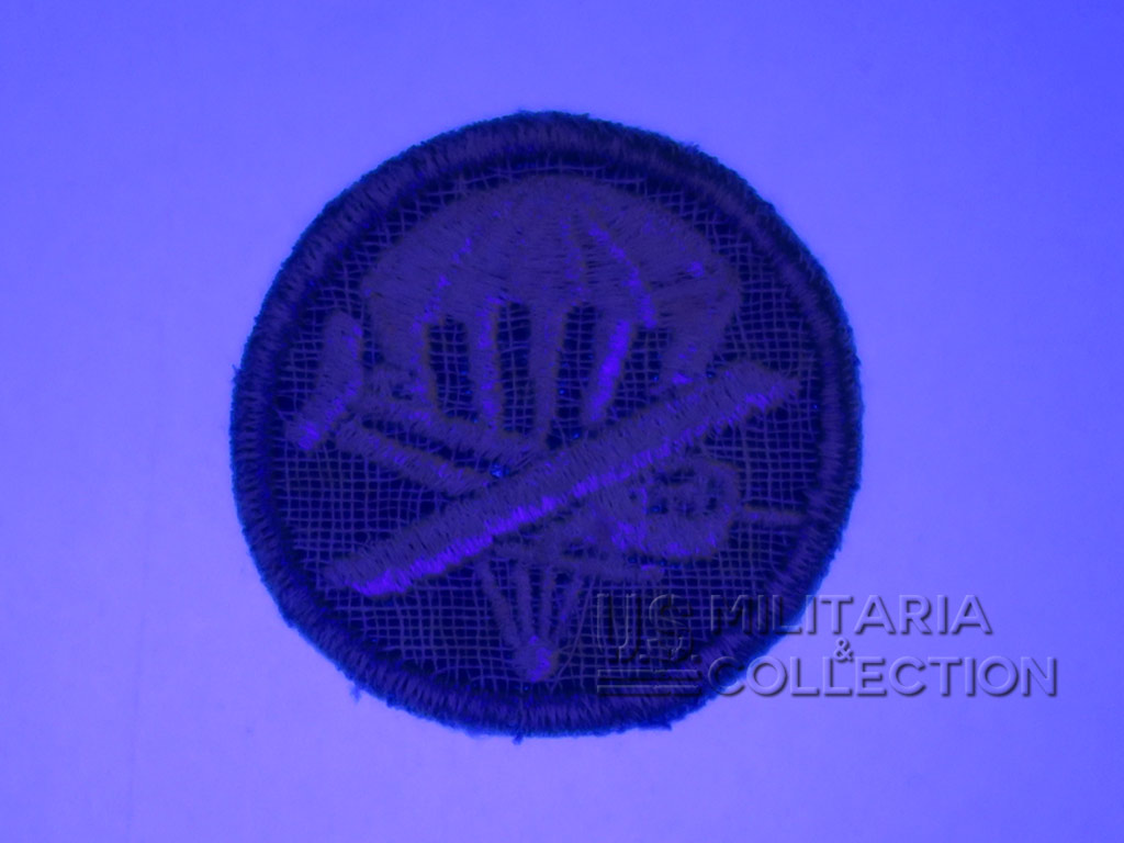 Insigne de Calot Parachutiste/Glider, 1er type, sergé/dos en gaze – Image 3