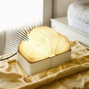 Lampe de chevet LED Bois