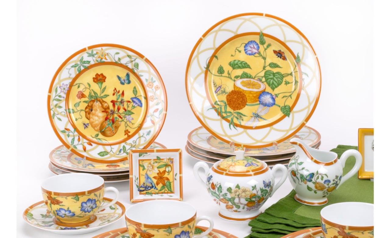 HERMES ,La Siesta : Partie de service à thé 28 pieces – Image 3